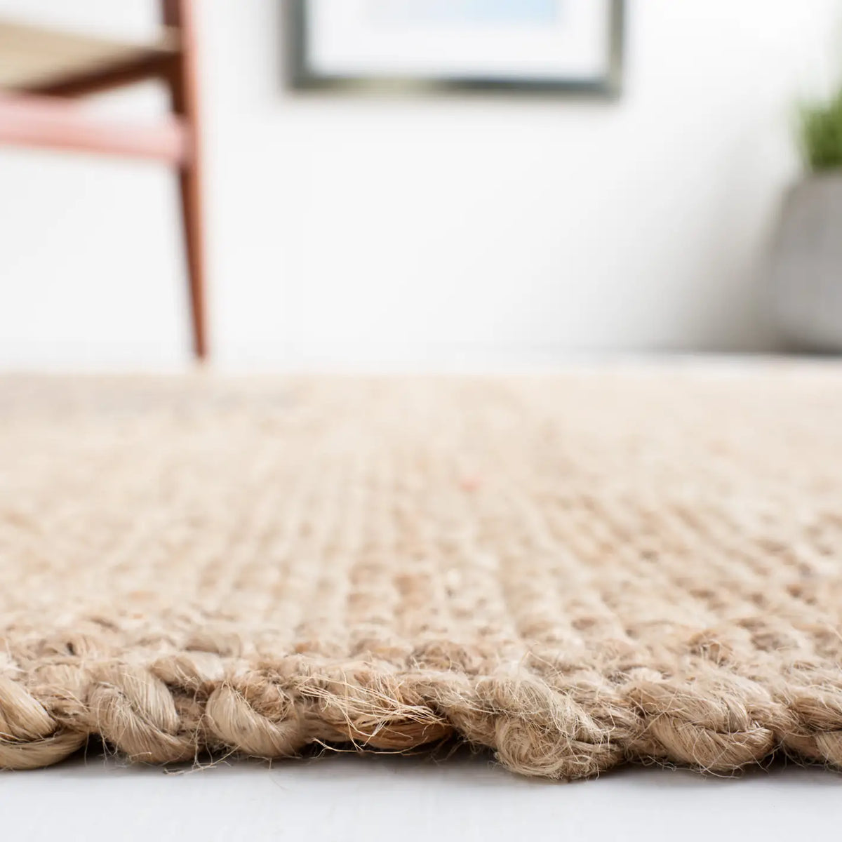Safavieh Natural Fiber 4'-0" x 6'-0" Rug in Navy / Natural