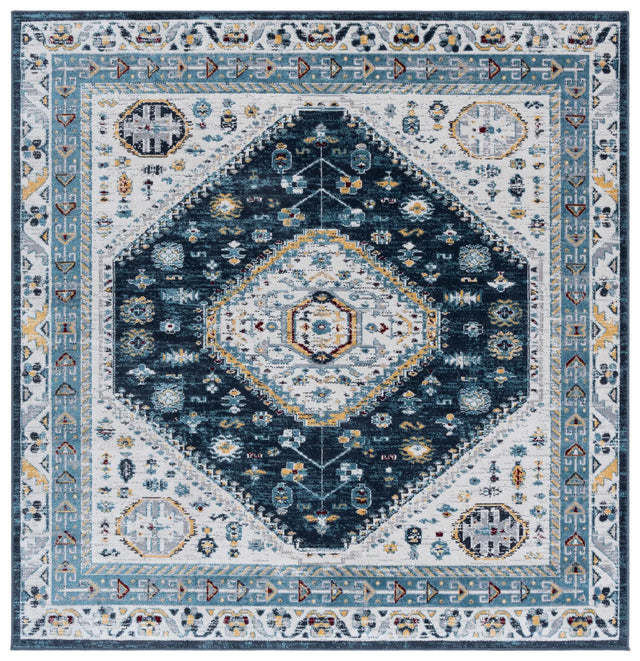 Safavieh Bayside 6'-7" x 6'-7" Rug in Navy / Blue