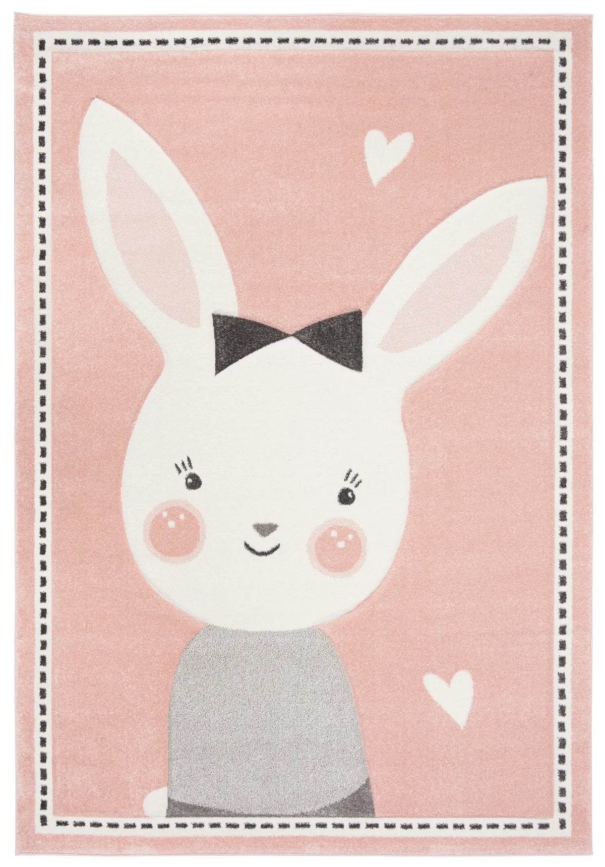 Safavieh Carousel Kids 100 4'-0" x 6'-0" Rug in Pink / Ivory
