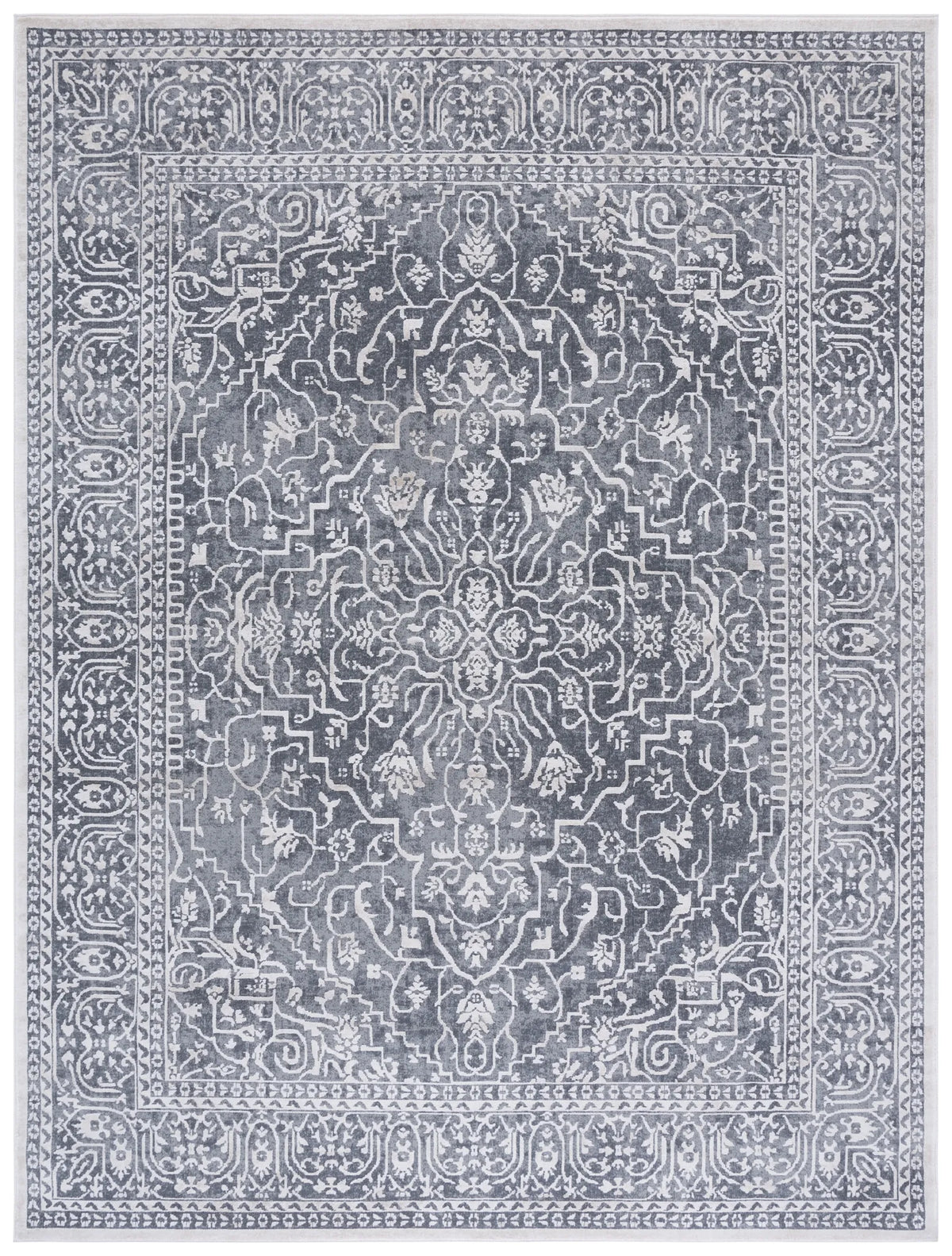 Safavieh Reflection 10'-0" x 14'-0" Rug in Dark Grey / Cream