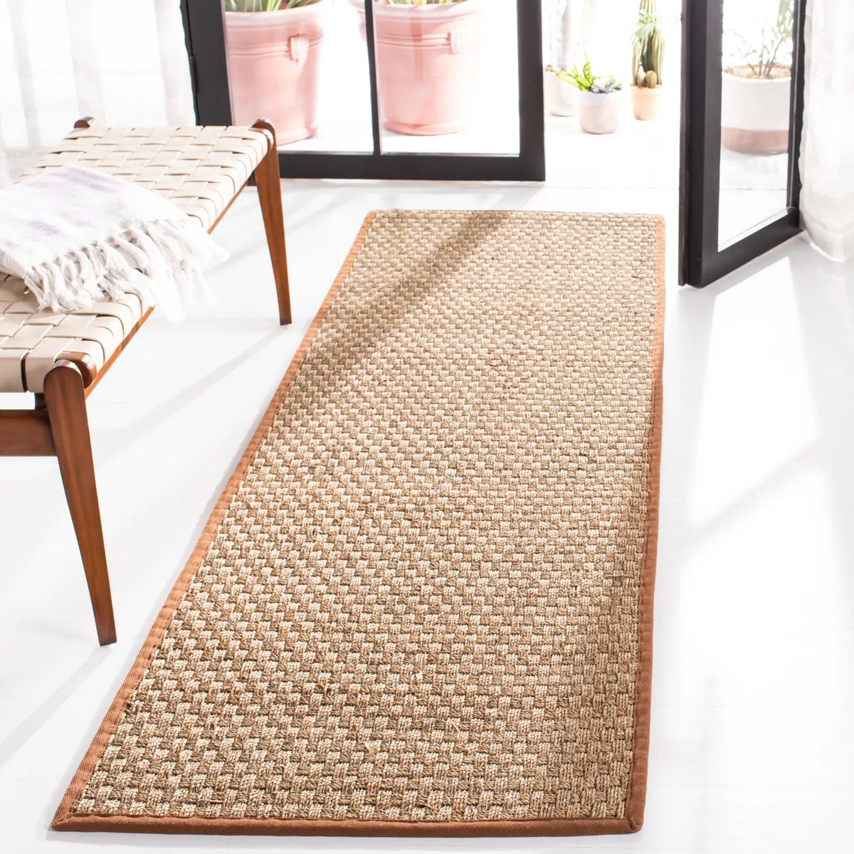 Safavieh Natural Fiber 2'-6" x 8'-0" Rug in Natural / Brown