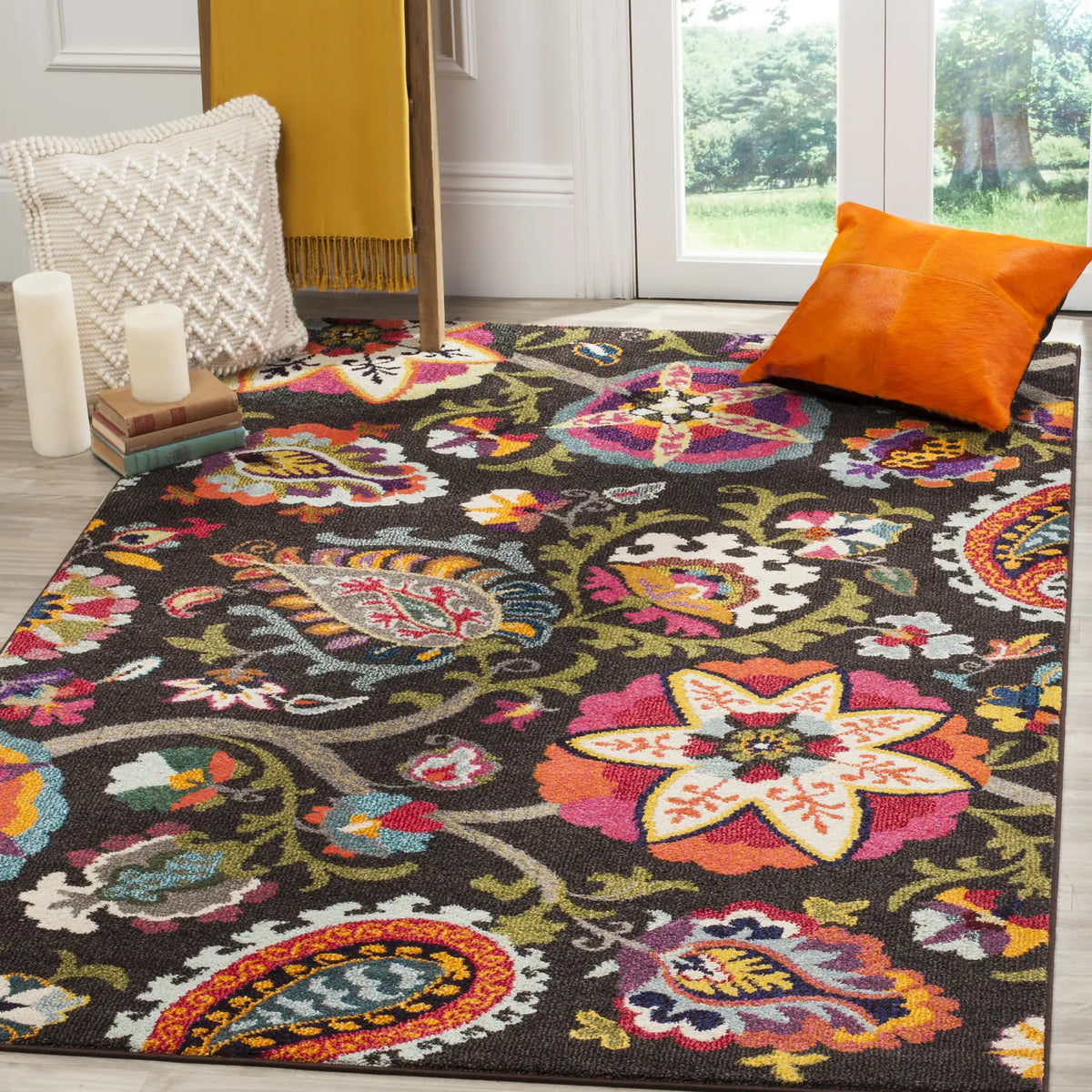 Safavieh Monaco 5'-1" x 7'-7" Rug in Brown / Multi