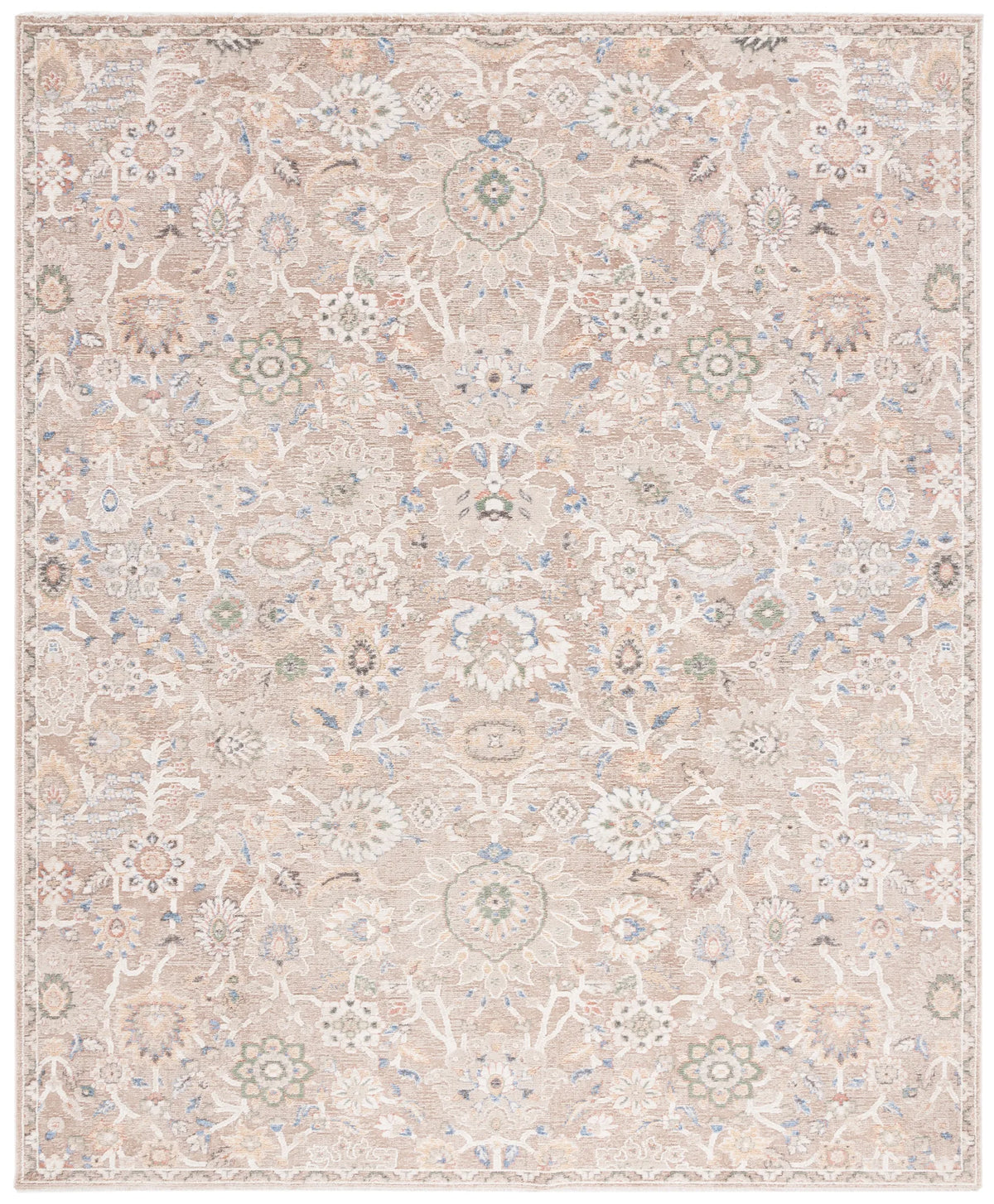 Safavieh Eden 100 8'-0" x 10'-0" Rug in Beige / Ivory Blue