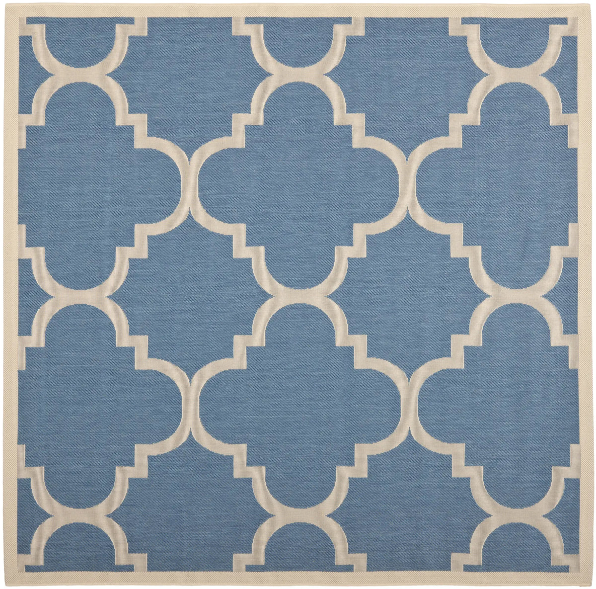 Safavieh Courtyard 6'-7" x 6'-7" Rug in Blue / Beige