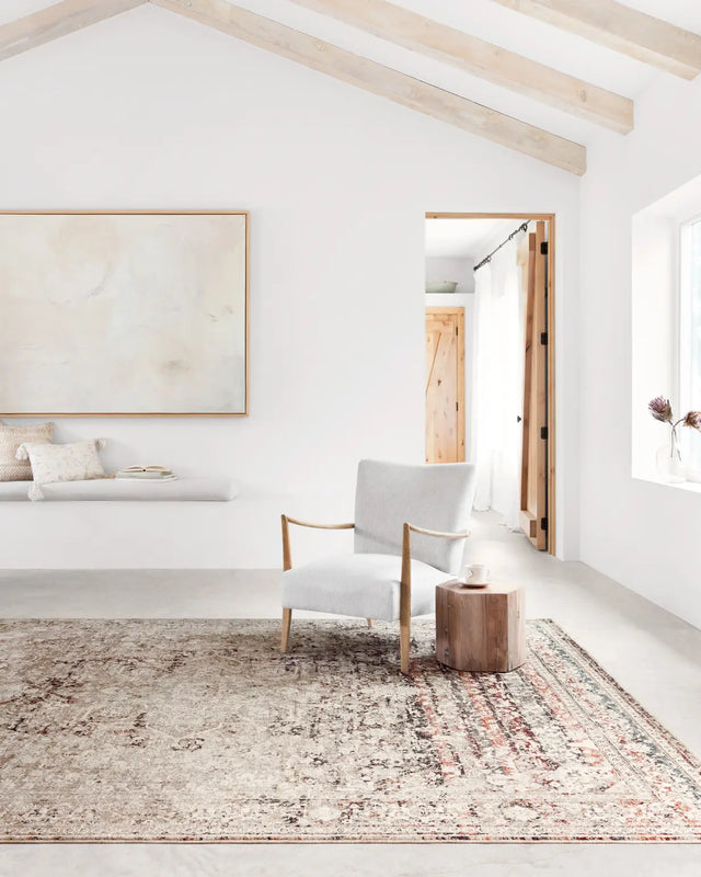 Loloi Theia The-05 Taupe/Brick Rug - room scene 1