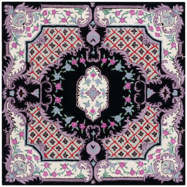 Safavieh Bellagio 5'-0" x 5'-0" Rug in Black / Ivory