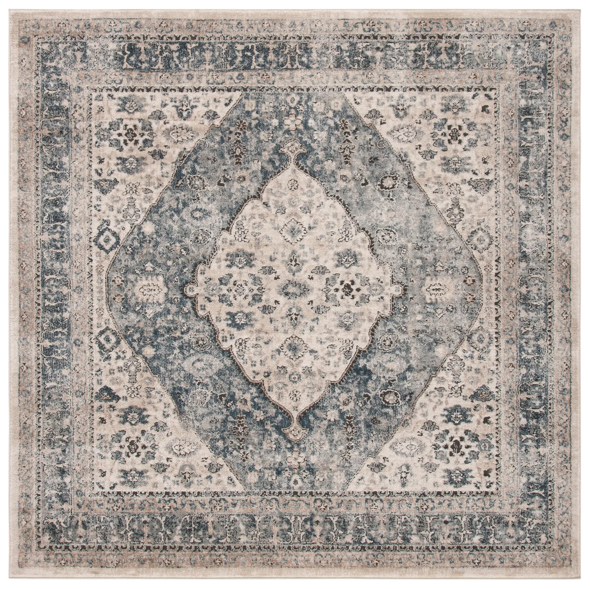 Safavieh Oregon 800 6'-7" x 6'-7" Rug in Beige / Grey
