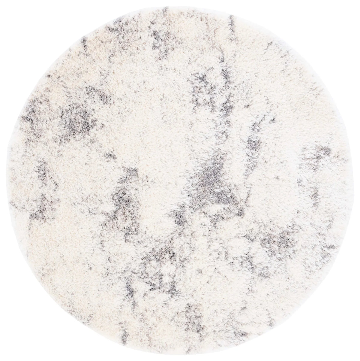 Safavieh Cloud Shag 6'-7" x 6'-7" Rug in Ivory / Grey