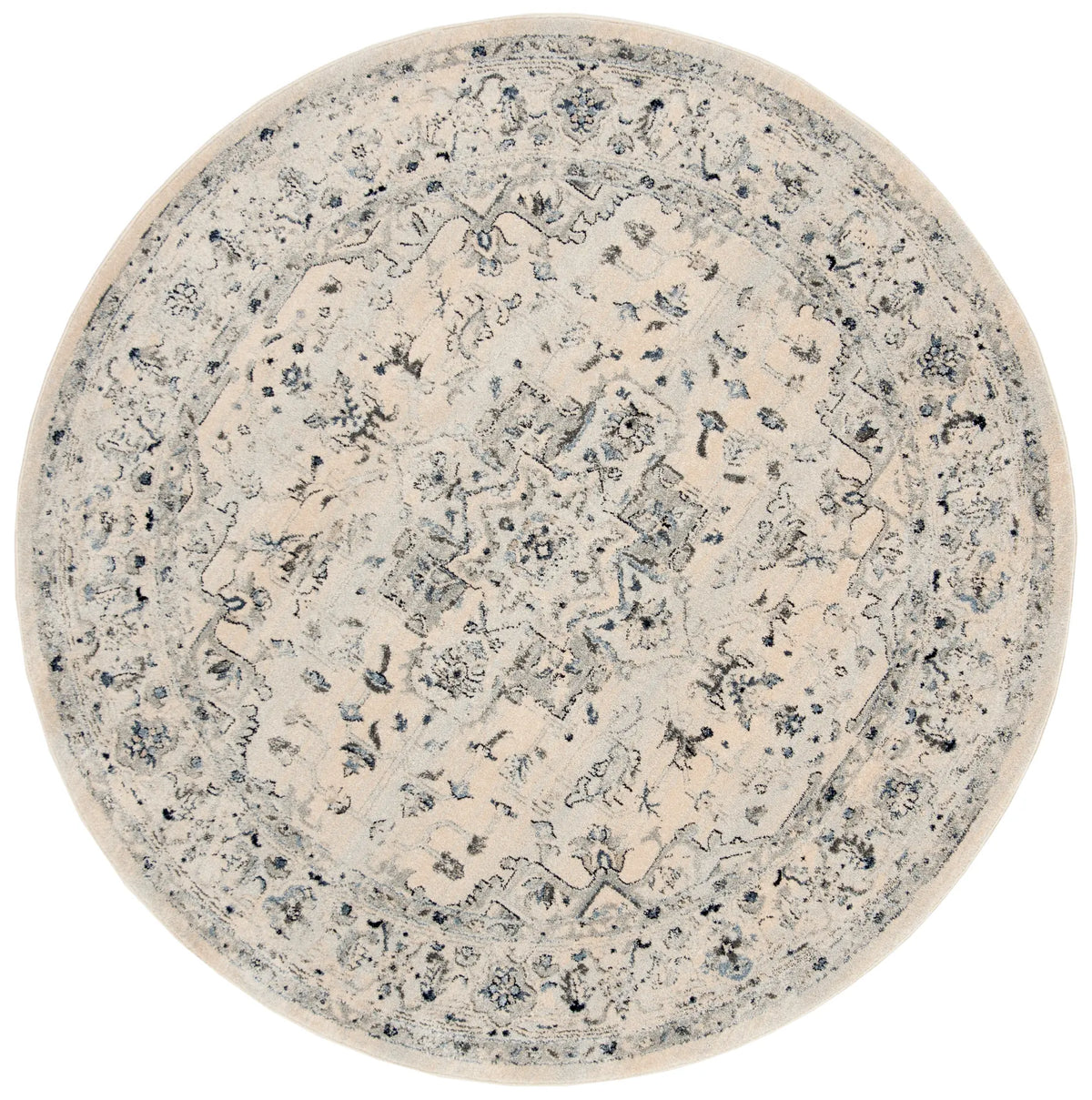 Safavieh Charleston 5'-0" x 5'-0" Rug in Ivory / Light Blue