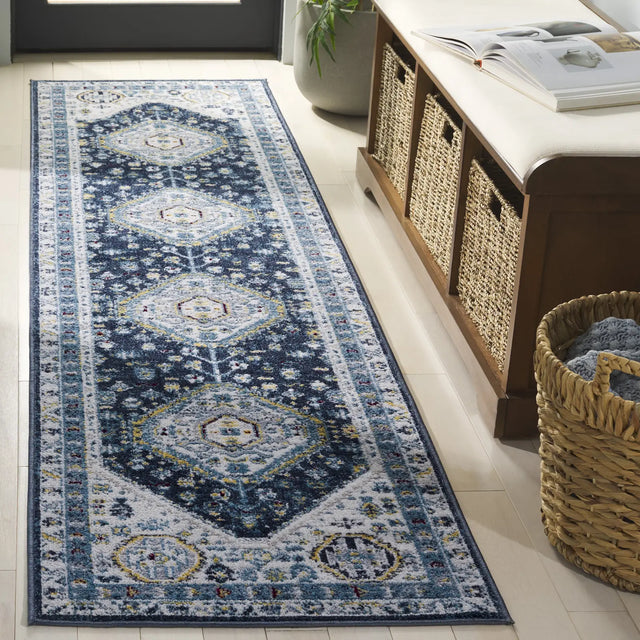 Safavieh Bayside 2'-2" x 8'-0" Rug in Navy / Blue