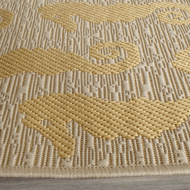 Safavieh Courtyard 2'-3" x 8'-0" Rug in Beige / Yellow