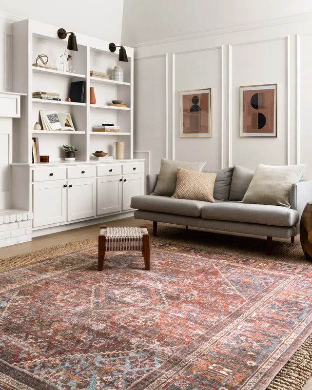 Loloi Loren Lq-13 Brick / Midnight Rugs - room scene 1