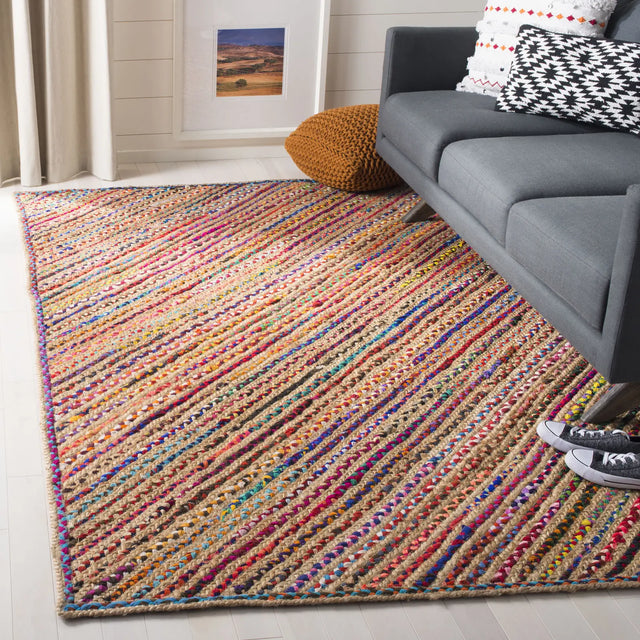 Safavieh Cape Cod 4'-0" x 6'-0" Rug in Natural / Red
