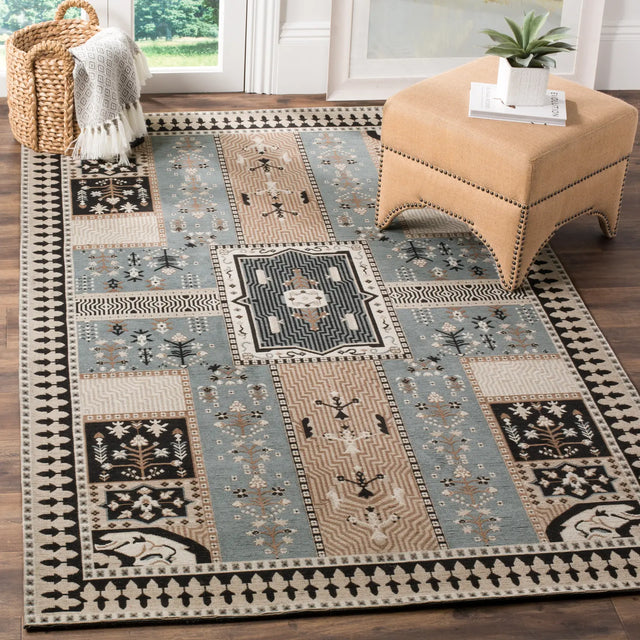 Safavieh Classic Vintage 4'-0" x 6'-0" Rug in Slate / Beige