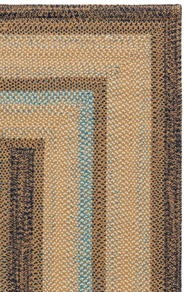 Safavieh Braided 5'-0" x 8'-0" Rug in Brown / Navy