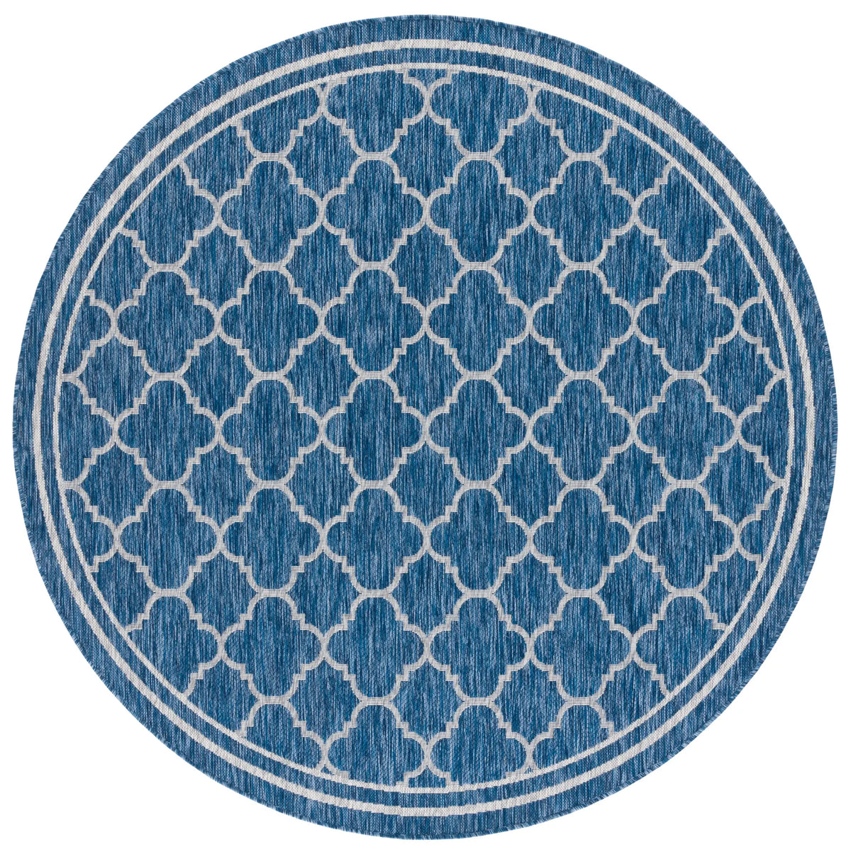 Safavieh Courtyard 6'-7" x 6'-7" Rug in Navy / Grey