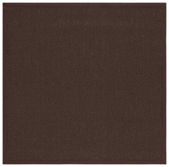 Safavieh Natural Fiber 6'-0" x 6'-0" Rug in Chocolate / Dark Brown