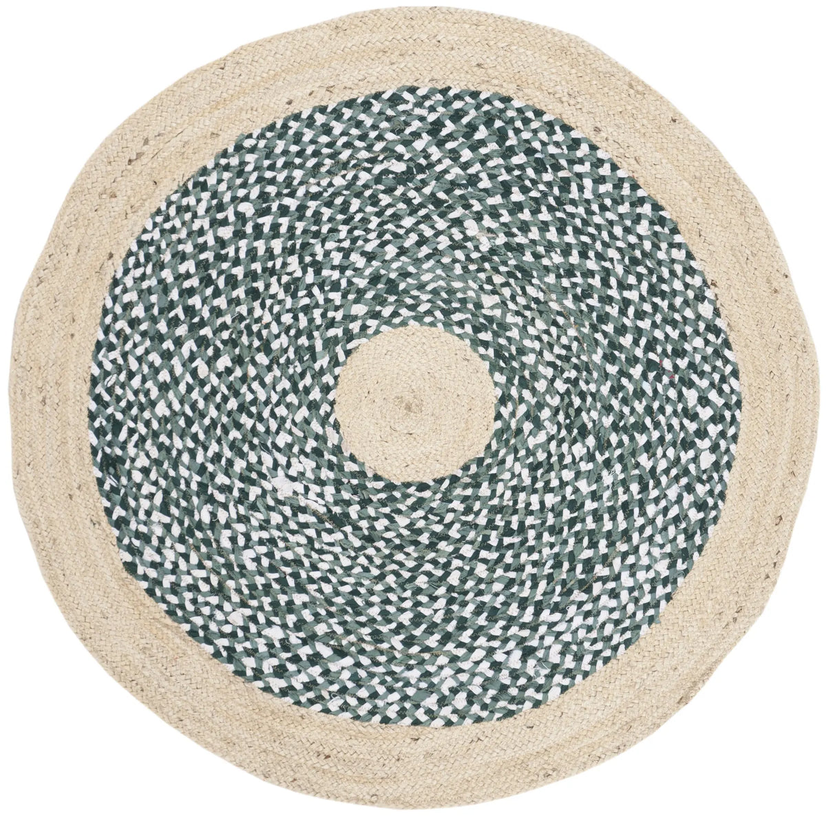 Safavieh Cape Cod 3'-0" x 3'-0" Rug in Light Blue / Natural