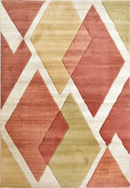 Dynamic Rugs Stella 3284 Red/Gold/Ivory Area Rug