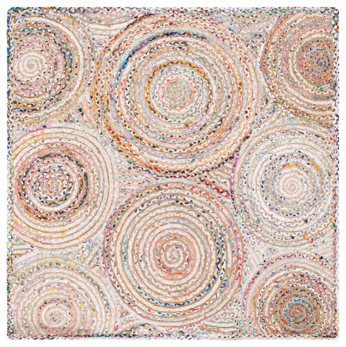 Safavieh Cape Cod 6'-0" x 6'-0" Rug in Beige / Multi