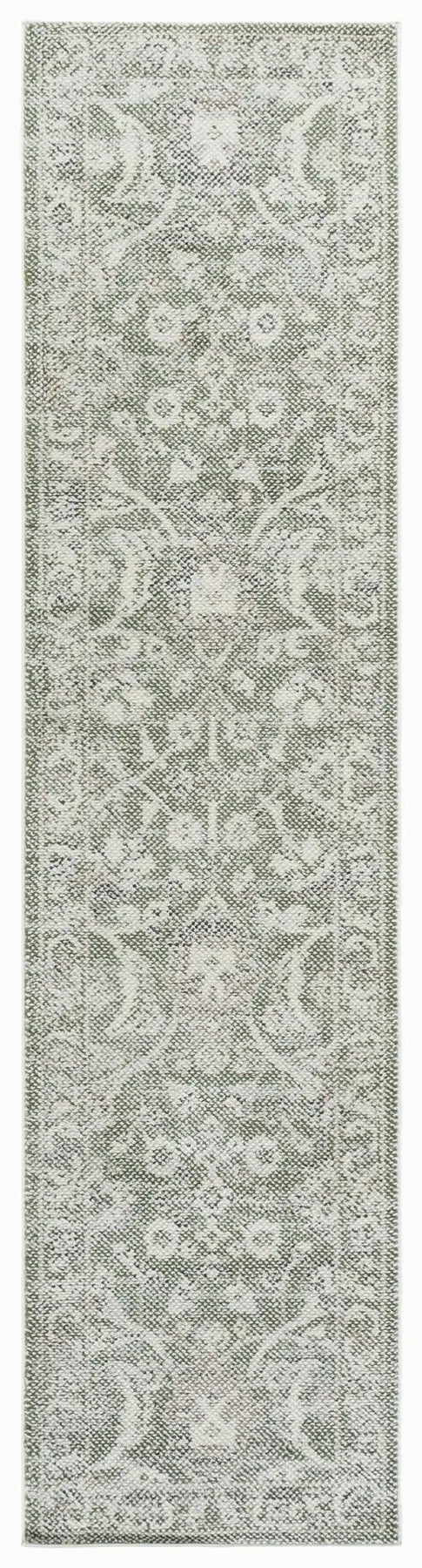 Safavieh Harrison 2'-0" x 8'-0" Rug in Green / Ivory