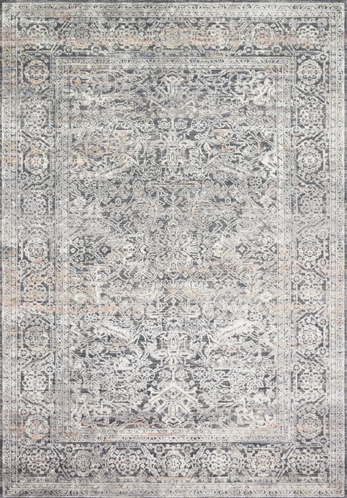 Loloi Lucia Luc-03 Steel / Ivory Rugs - main flat
