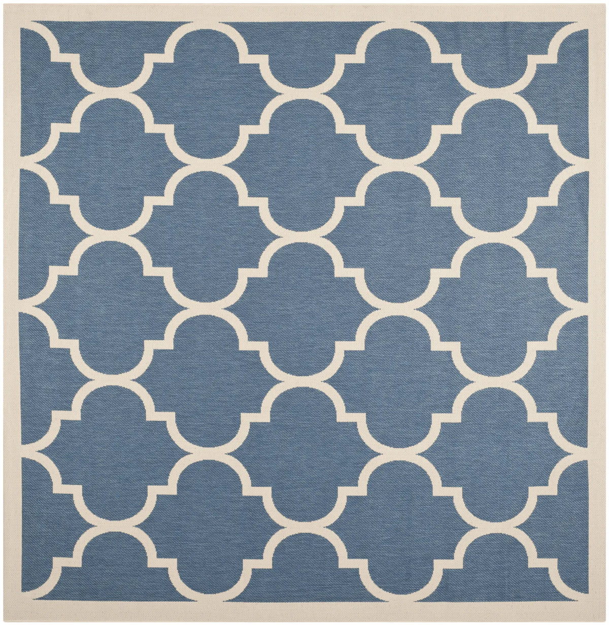 Safavieh Courtyard 6'-7" x 6'-7" Rug in Blue / Beige