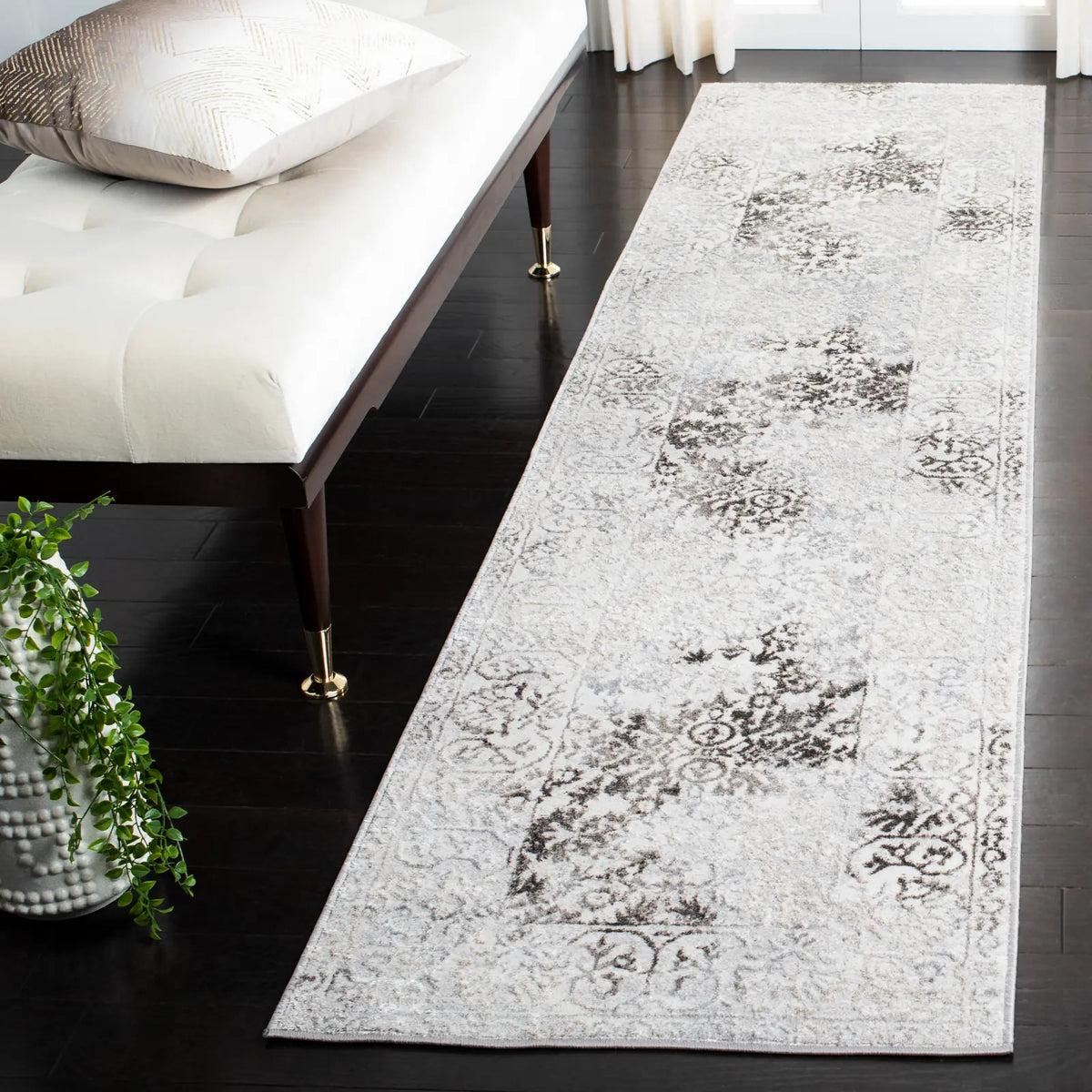 Safavieh Orchard 2'-2" x 9'-0" Rug in Grey / Light Grey
