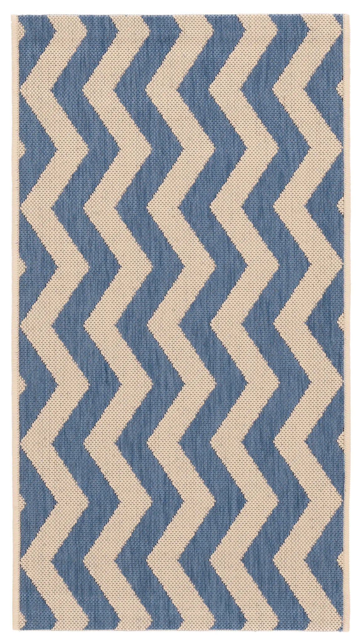 Safavieh Courtyard 2'-0" x 3'-7" Rug in Blue / Beige