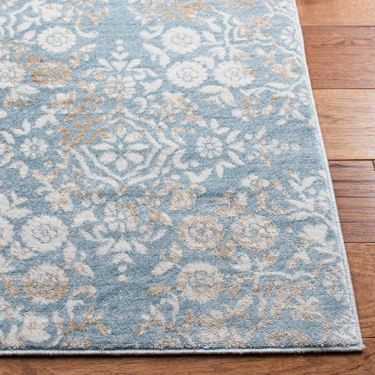 Safavieh Martha Stewart Isabella 4'-0" x 6'-0" Rug in Denim Blue / Ivory