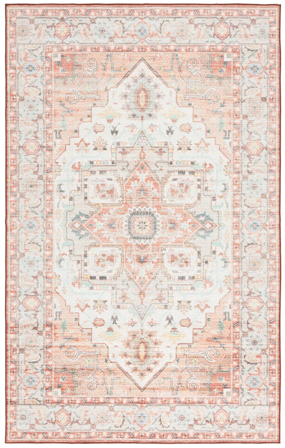 Safavieh Arizona 4'-0" x 6'-0" Rug in Light Rust / Beige