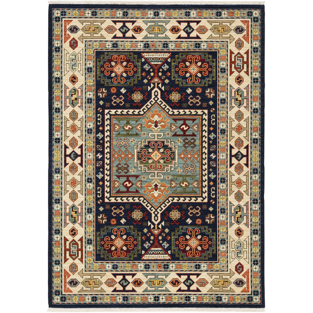Oriental Weavers Sphinx Lilihan 041H6 Blue/ Ivory Rugs - main flat