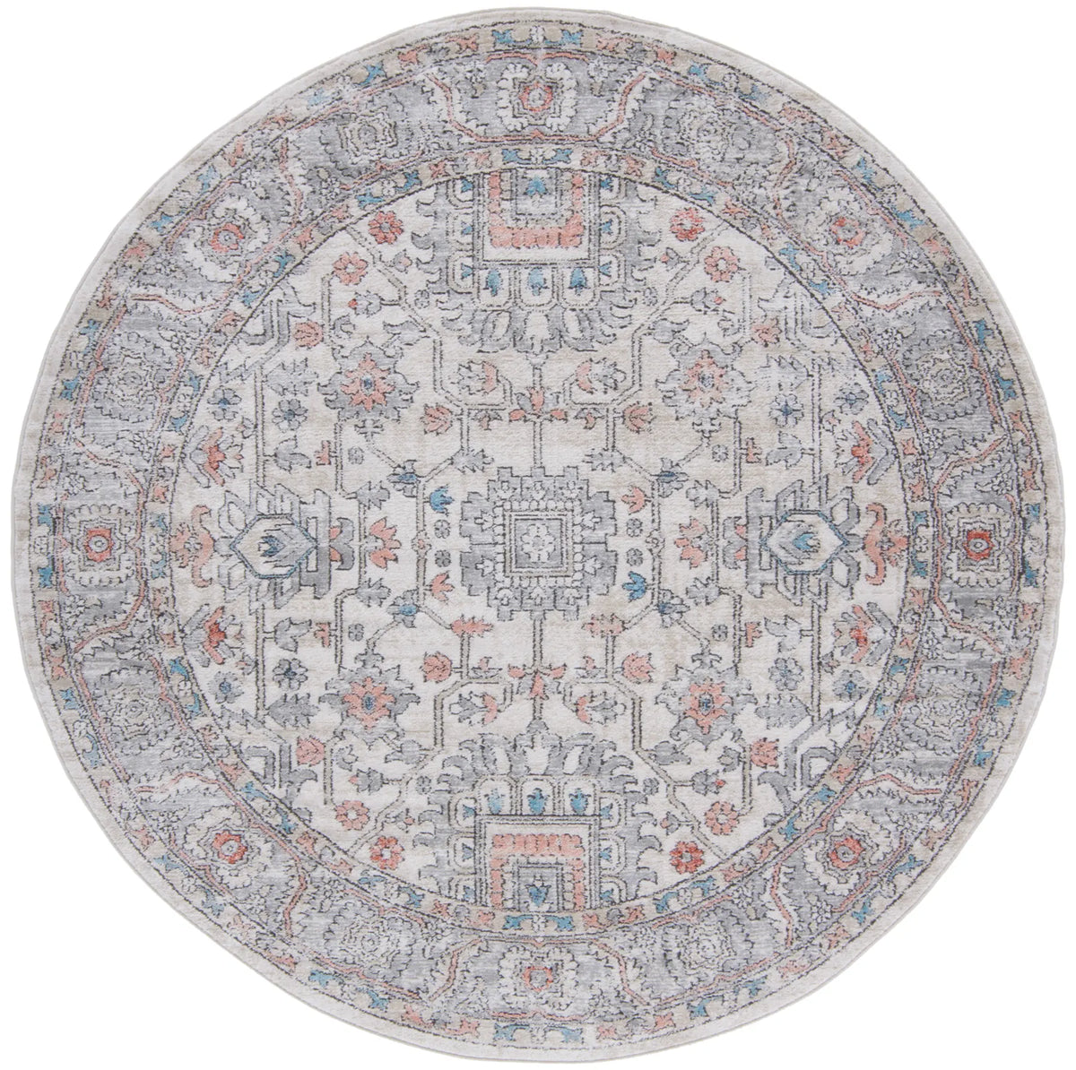 Safavieh Oregon 800 5'-3" x 5'-3" Rug in Grey / Ivory