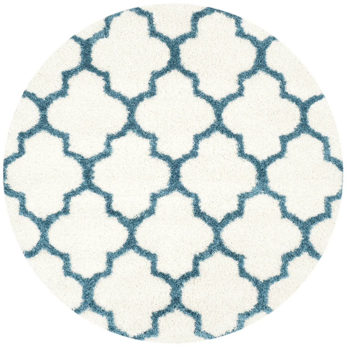 Safavieh Sgk-Shag Kids 6'-7" x 6'-7" Rug in Ivory / Blue