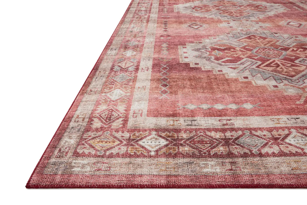 Loloi Heidi Hei-03 Sunset/Natural Rugs - rug corner