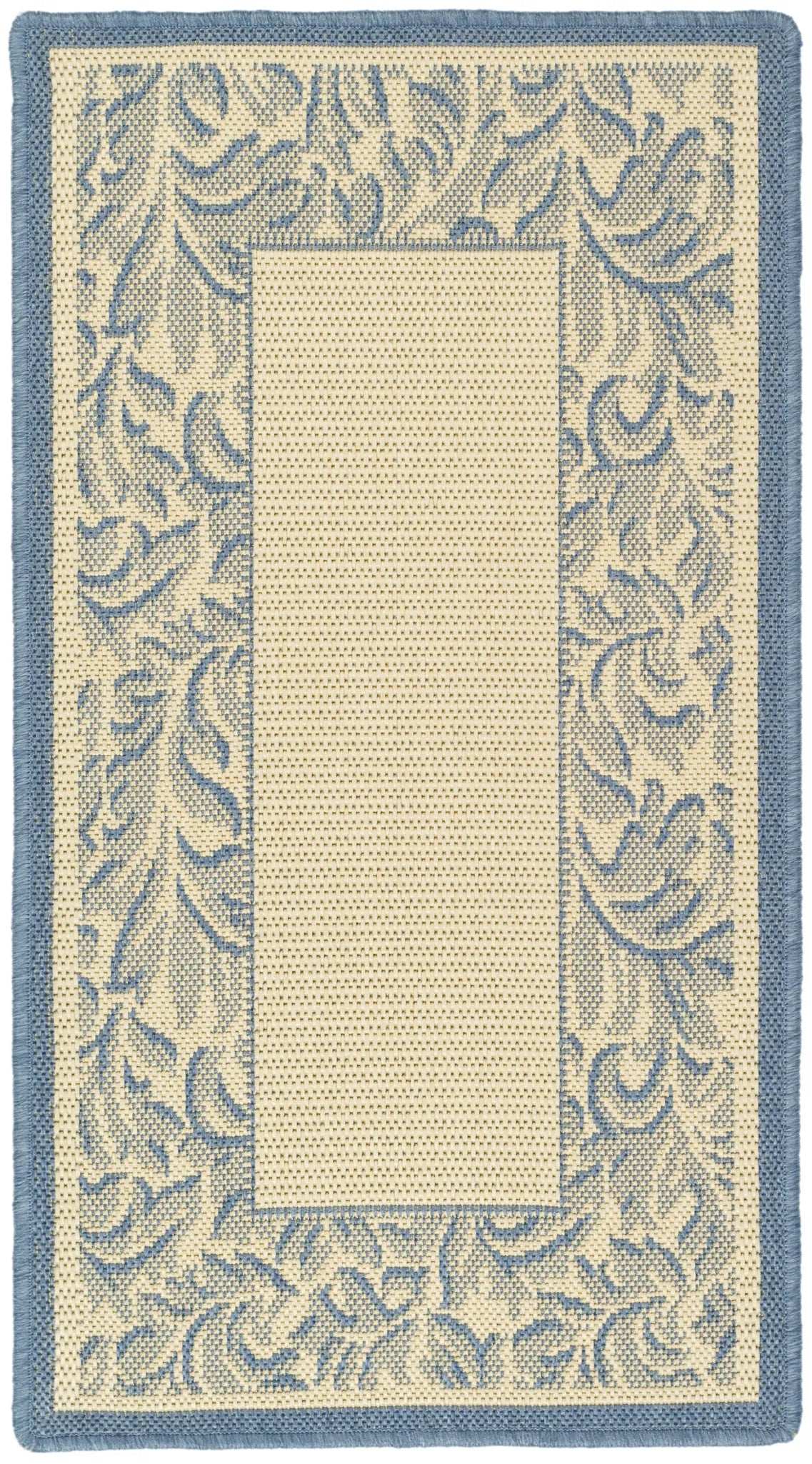 Safavieh Courtyard 2'-0" x 3'-7" Rug in Natural / Blue