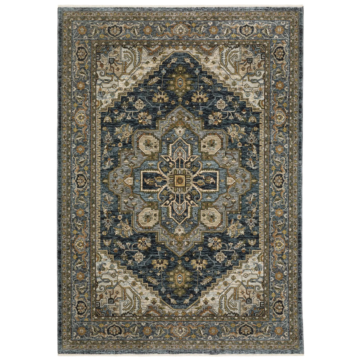 Oriental Weavers Sphinx Aberdeen 1144Q Blue/Blue Rugs - main flat