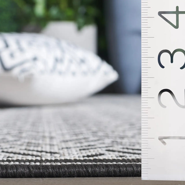 Safavieh Terrace 800 4'-0" x 6'-0" Rug in Black / White