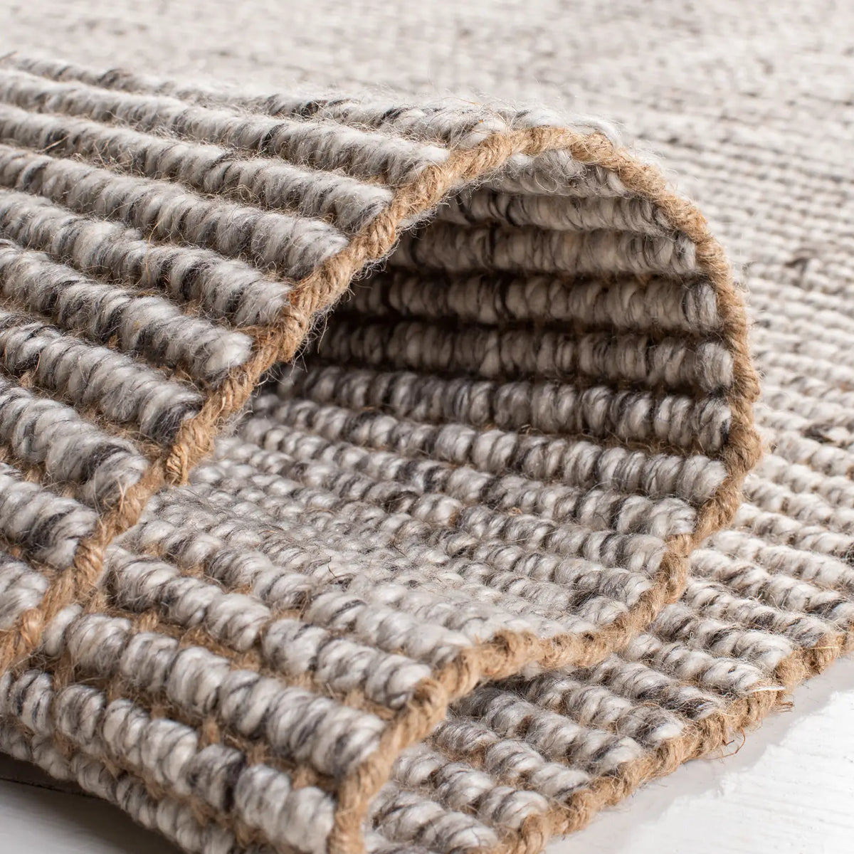Safavieh Natural Fiber 4'-0" x 6'-0" Rug in Silver / Natural