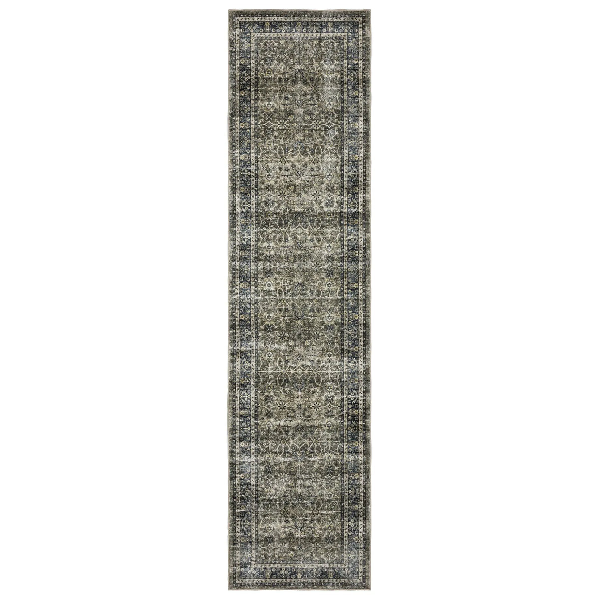 Oriental Weavers Sphinx Sumter Sum06 Grey/ Blue Rug - runner
