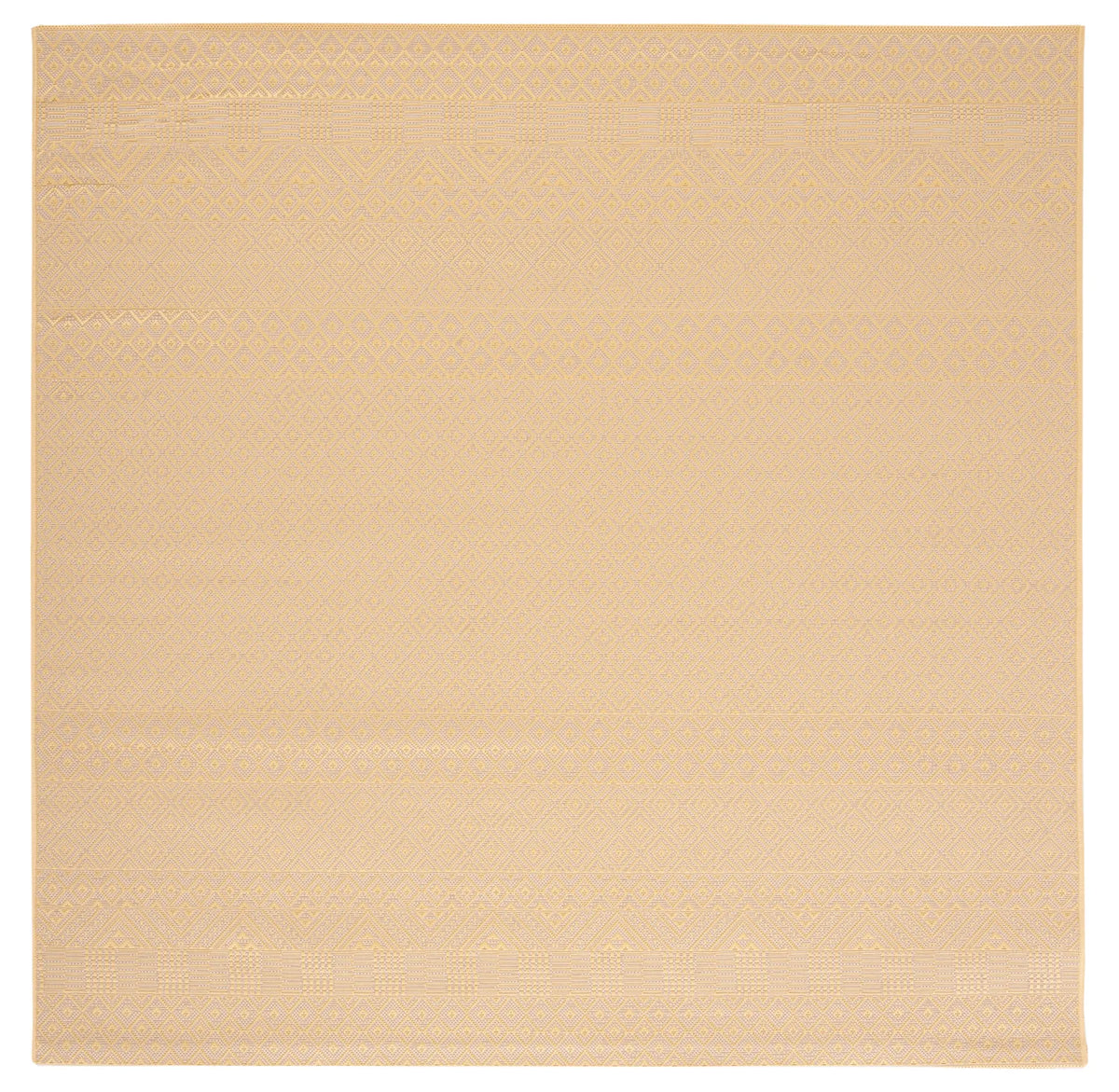 Safavieh Courtyard 6'-7" x 6'-7" Rug in Gold / Beige