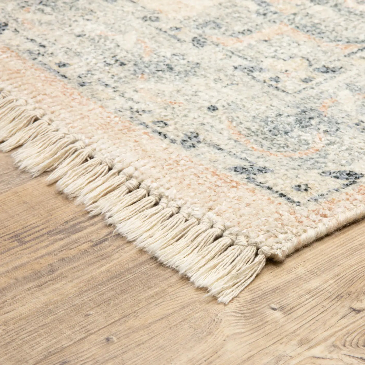 Oriental Weavers Sphinx Malabar 45308 Beige/ Grey Rugs - corner detail