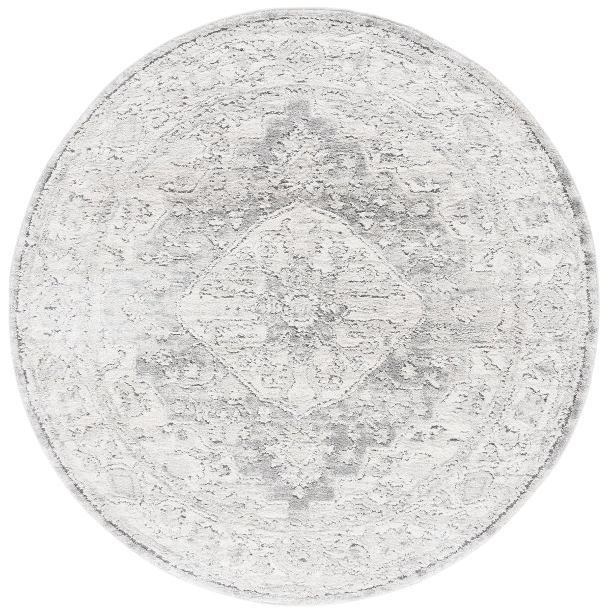 Safavieh Luna 6'-7" x 6'-7" Rug in Grey / Ivory