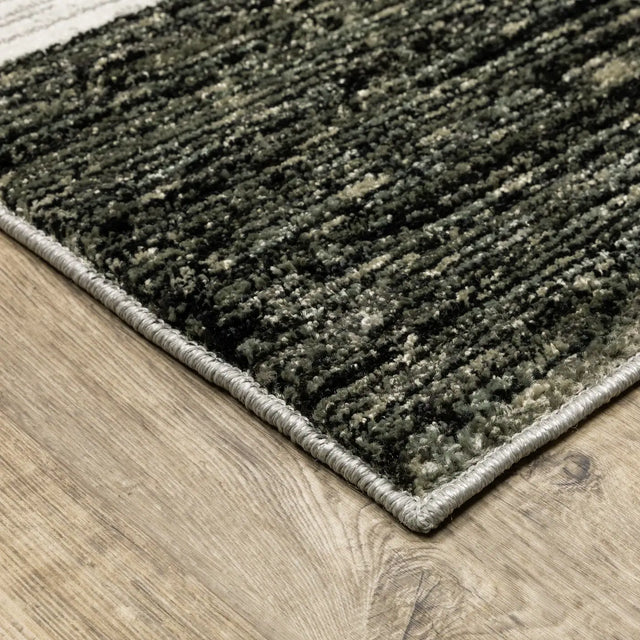 Oriental Weavers Sphinx Strada Str06 Charcoal/ Grey Rugs - corner detail