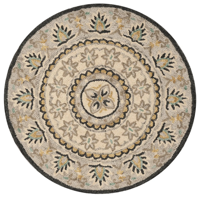 Safavieh Novelty 3'-0" x 3'-0" Rug in Ivory / Grey