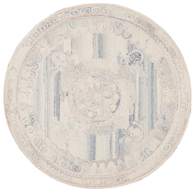 Safavieh Aubusson 6'-0" x 6'-0" Rug in Grey / Ivory