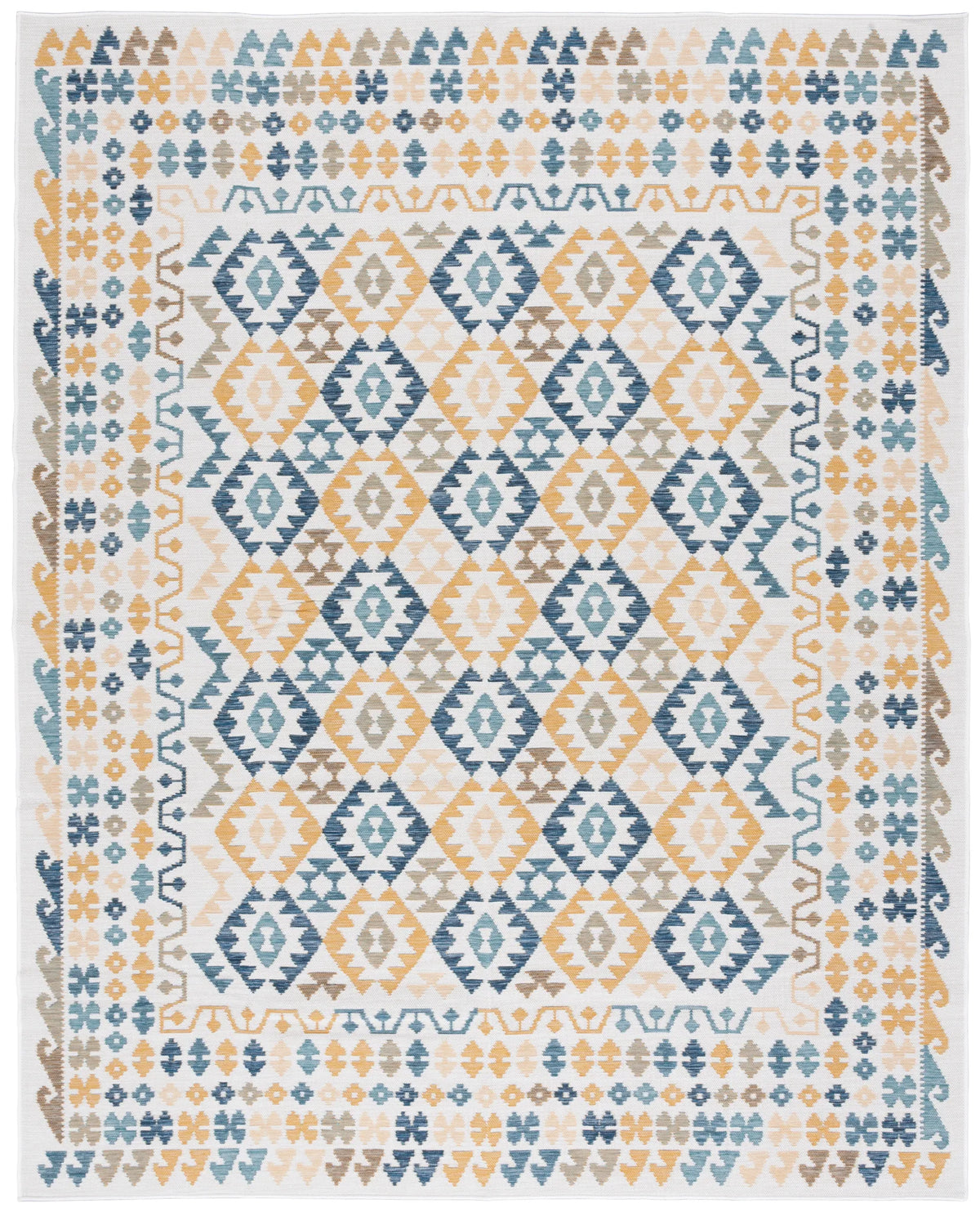 Safavieh Sunrise 8'-0" x 10'-0" Rug in Ivory / Blue Gold