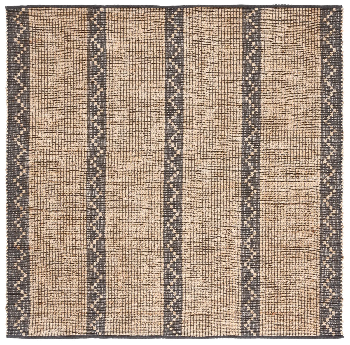 Safavieh Natural Fiber 6'-0" x 6'-0" Rug in Natural / Grey