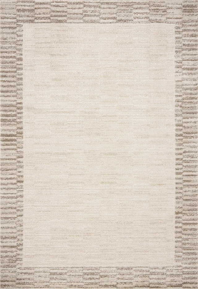 Chris Loves Julia x Loloi Calvin CLV-04 Ivory / Pebble Rug - main flat