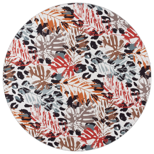 Safavieh Malibu 6'-0" x 6'-0" Rug in Ivory / Rust